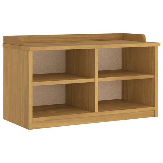 vidaXL Πάγκος διαδρόμου "SANDNES" 87x40x50 εκ. Πεύκο μασίφ ξύλο