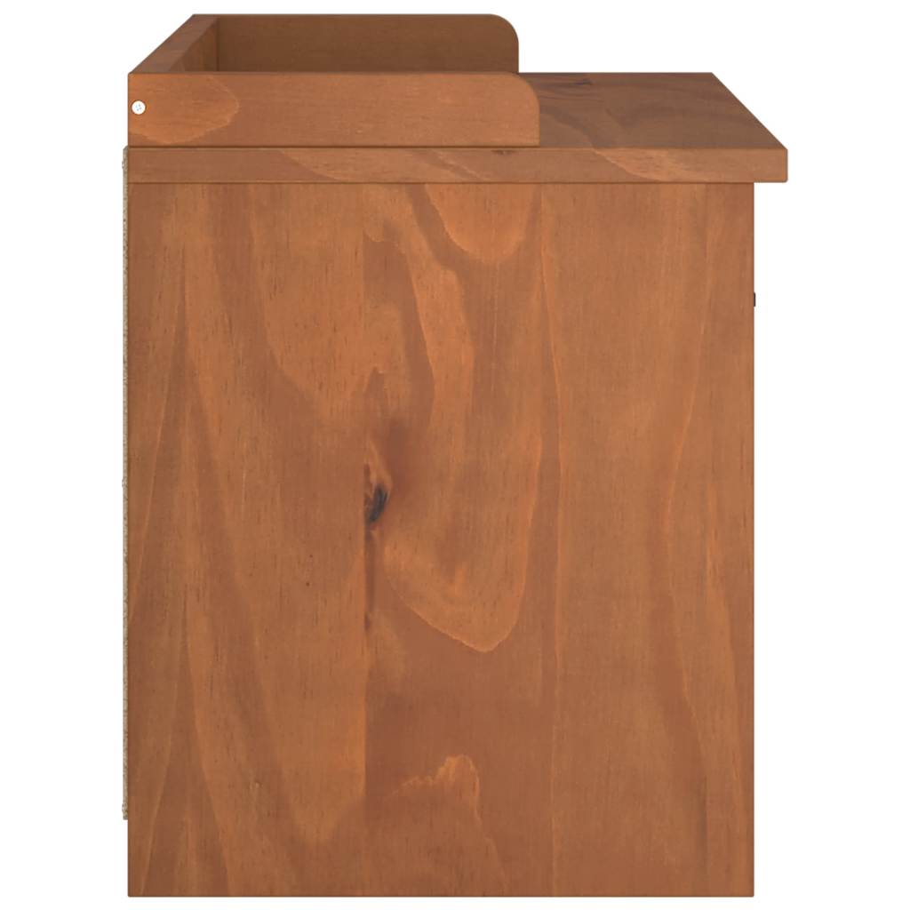 vidaXL Πάγκος διαδρόμου "SANDNES" 87x40x50 εκ. Πεύκο μασίφ ξύλο