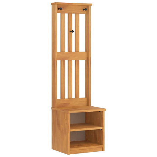 vidaXL Δέντρο χωλ "SANDNES" 45x40x159,5 εκ.Πεύκο μασίφ ξύλο