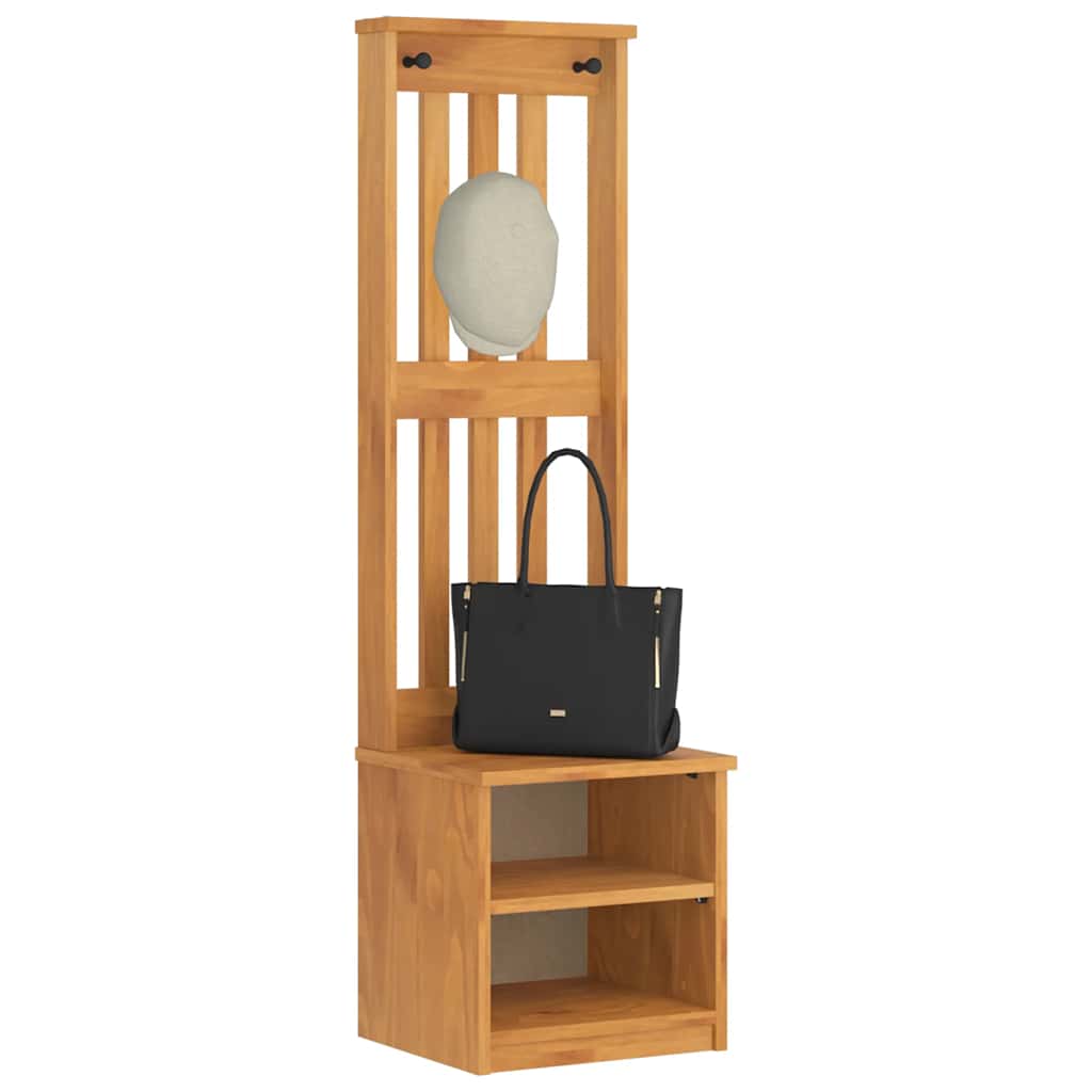 vidaXL Δέντρο χωλ "SANDNES" 45x40x159,5 εκ.Πεύκο μασίφ ξύλο