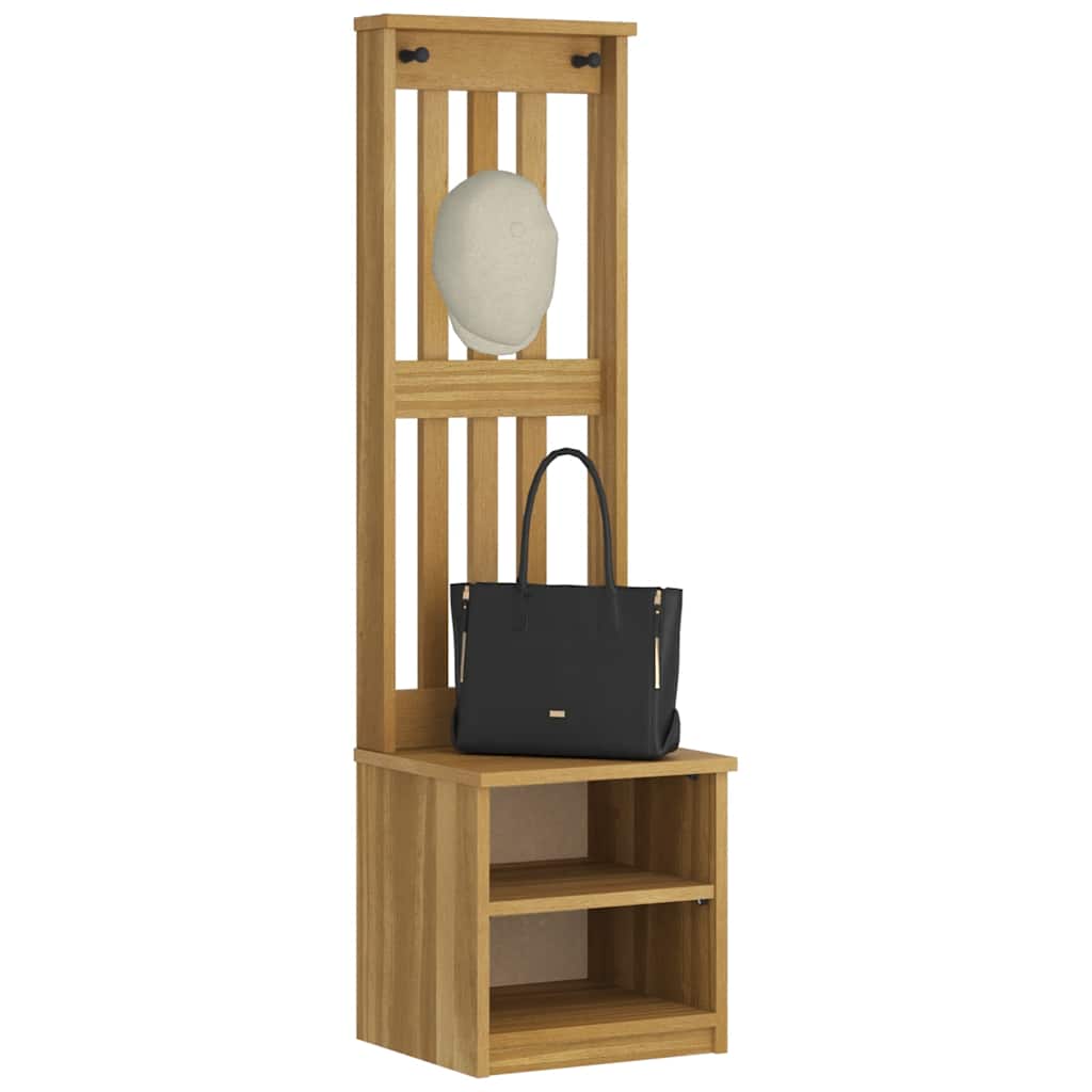 vidaXL Δέντρο χωλ "SANDNES" 45x40x159,5 εκ.Πεύκο μασίφ ξύλο