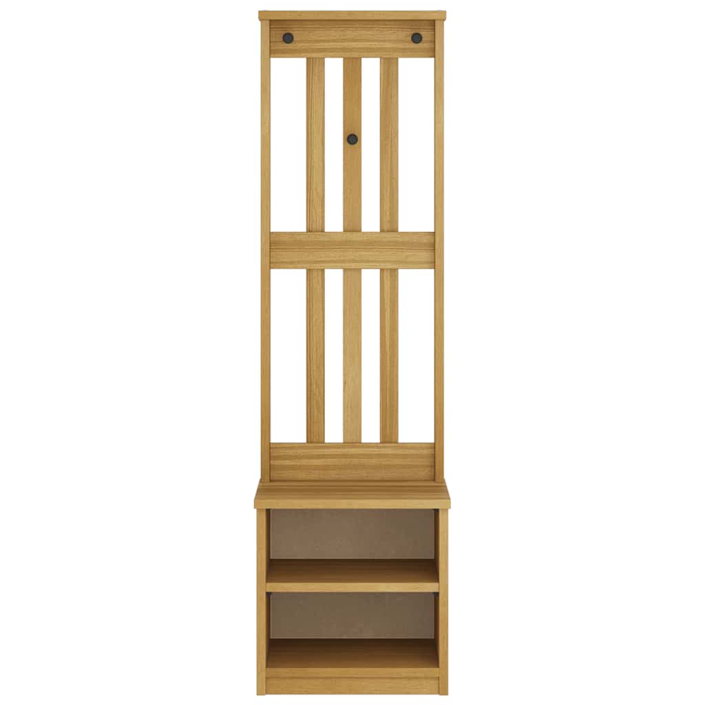 vidaXL Δέντρο χωλ "SANDNES" 45x40x159,5 εκ.Πεύκο μασίφ ξύλο