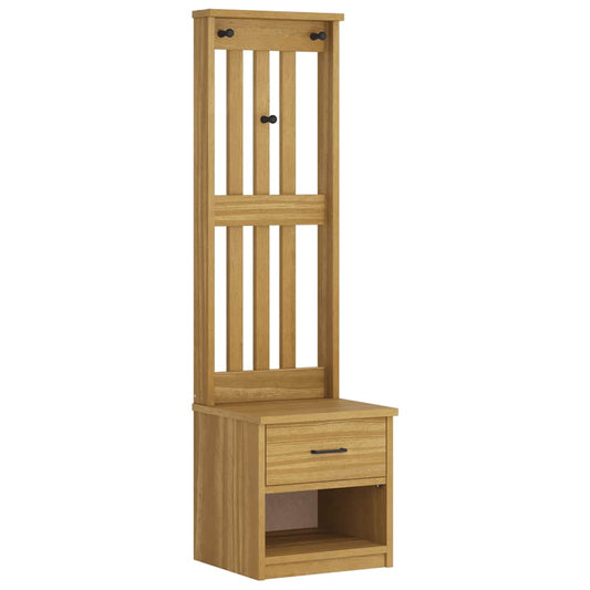 vidaXL Δέντρο χωλ "SANDNES" 45x40x159,5 εκ.Πεύκο μασίφ ξύλο