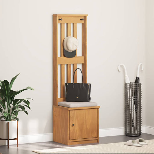 vidaXL Δέντρο χωλ "SANDNES" 45x40x159,5 εκ.Πεύκο μασίφ ξύλο