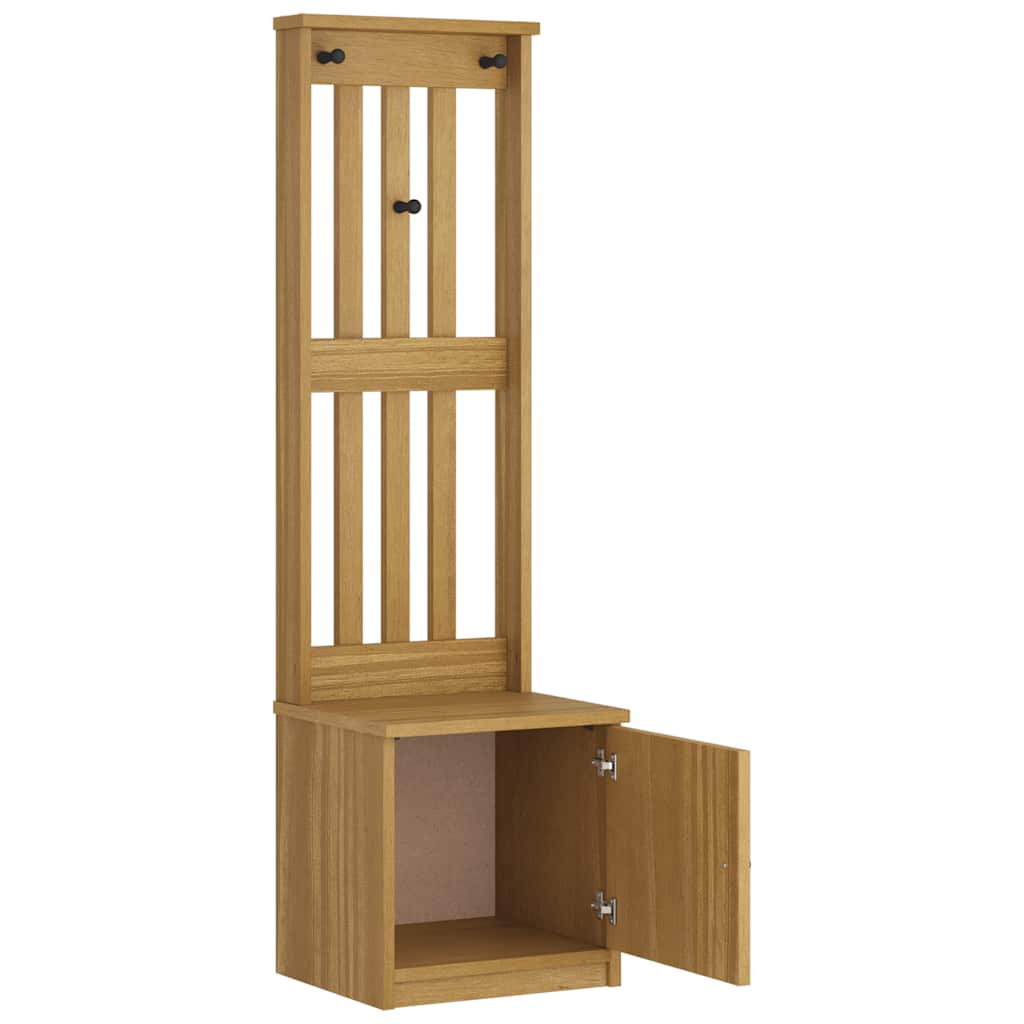 vidaXL Δέντρο χωλ "SANDNES" 45x40x159,5 εκ.Πεύκο μασίφ ξύλο