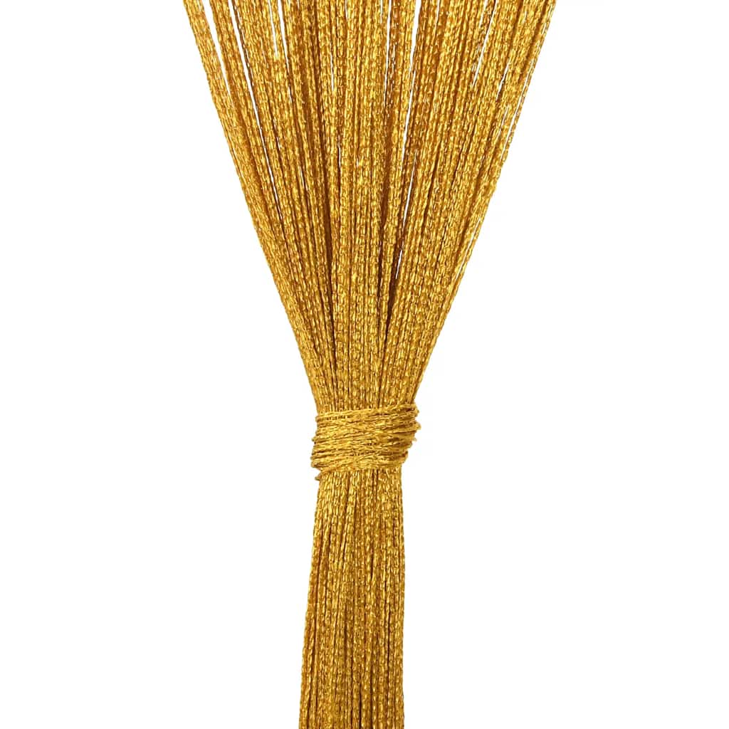 vidaXL Κουρτίνες String 2 τεμάχια Χρυσό 140x250 cm