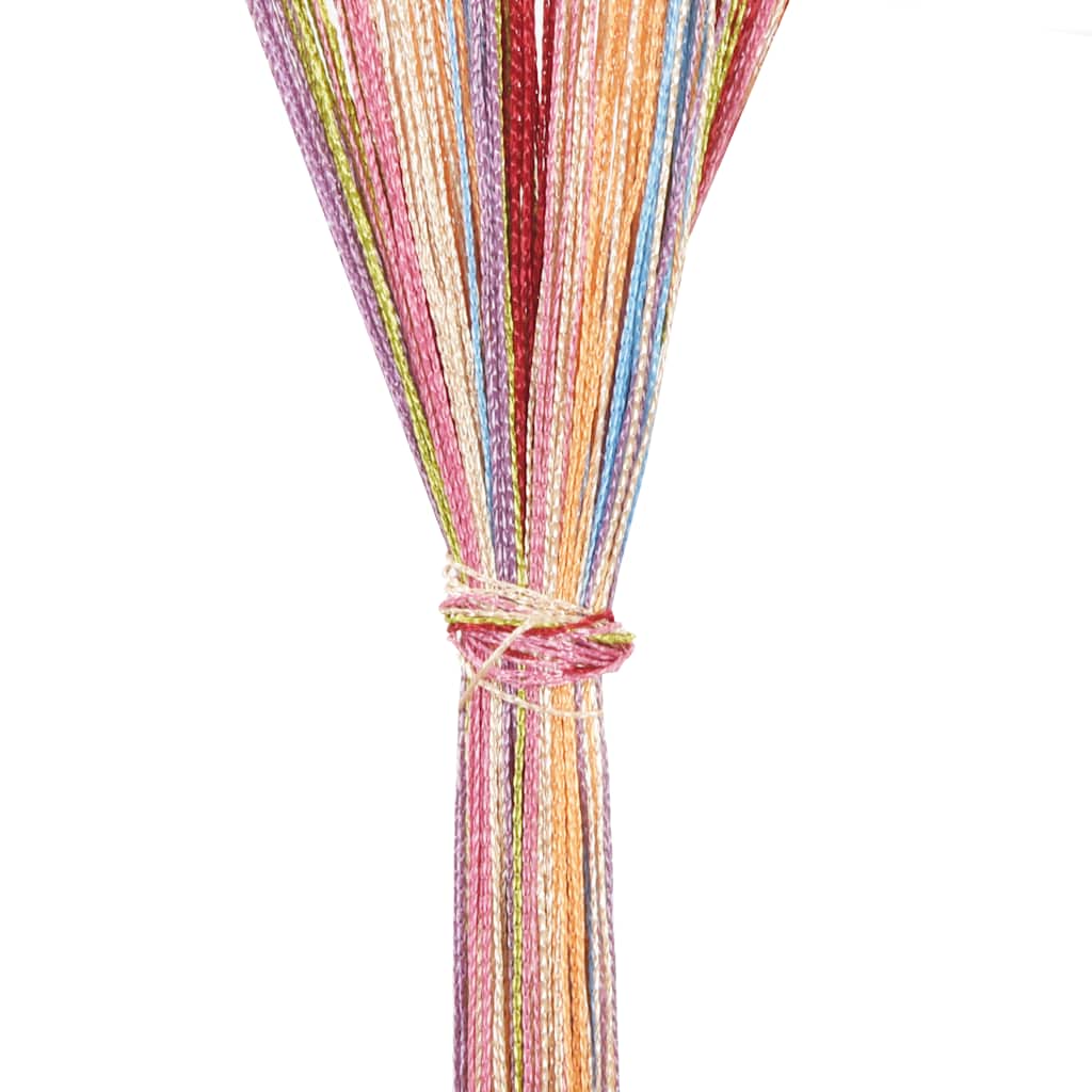 vidaXL Κουρτίνες με Κρόσσια 2 τεμ. Πολύχρωμες 140 x 250 εκ.