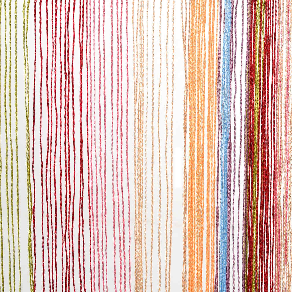 vidaXL Κουρτίνες με Κρόσσια 2 τεμ. Πολύχρωμες 140 x 250 εκ.