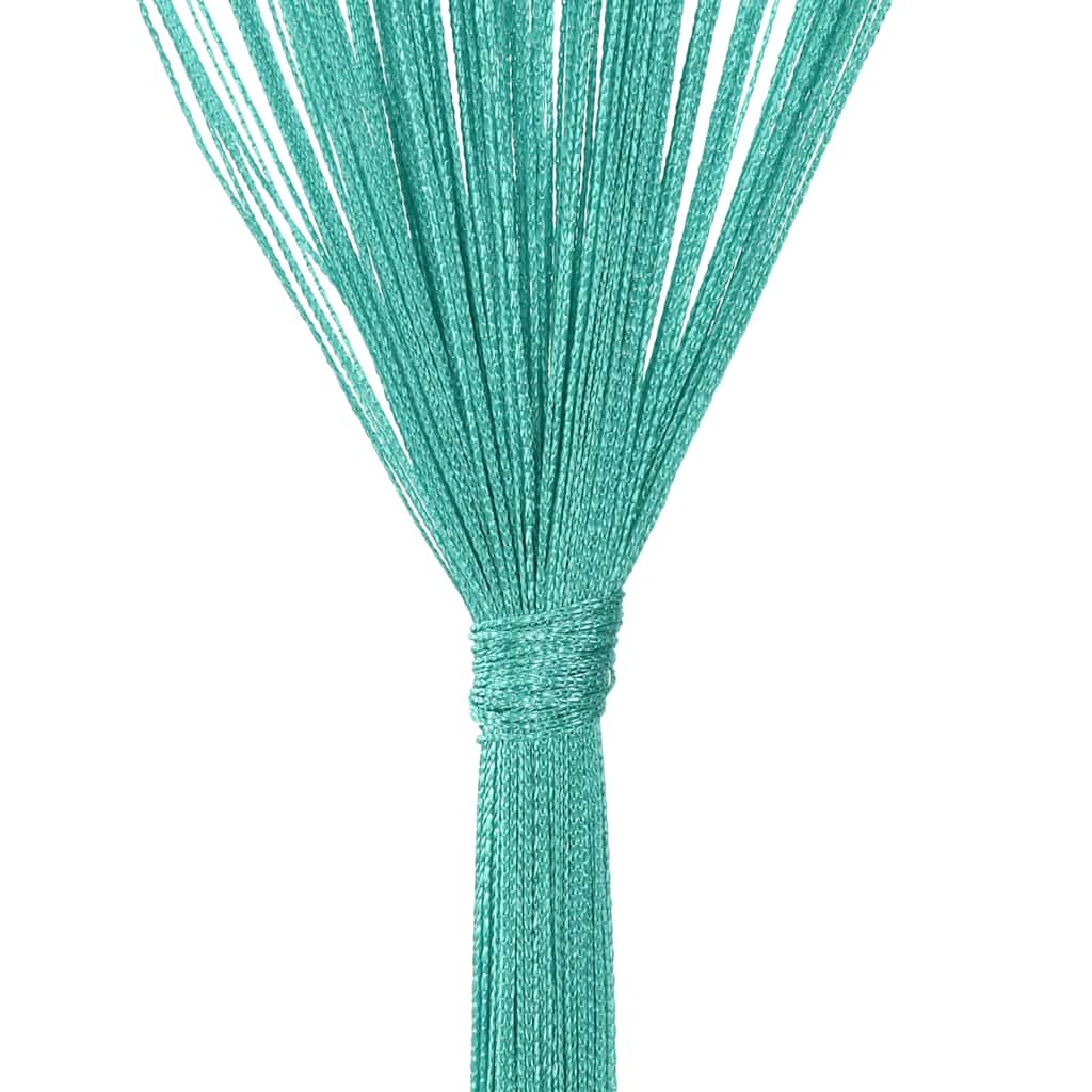 vidaXL Κουρτίνες με Κρόσσια 2 τεμ. Τυρκουάζ 140 x 250 εκ.