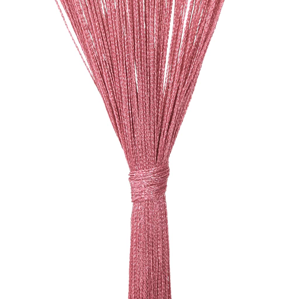 vidaXL Κουρτίνες με Κρόσσια 2 τεμ. Ροζ 140 x 250 εκ.