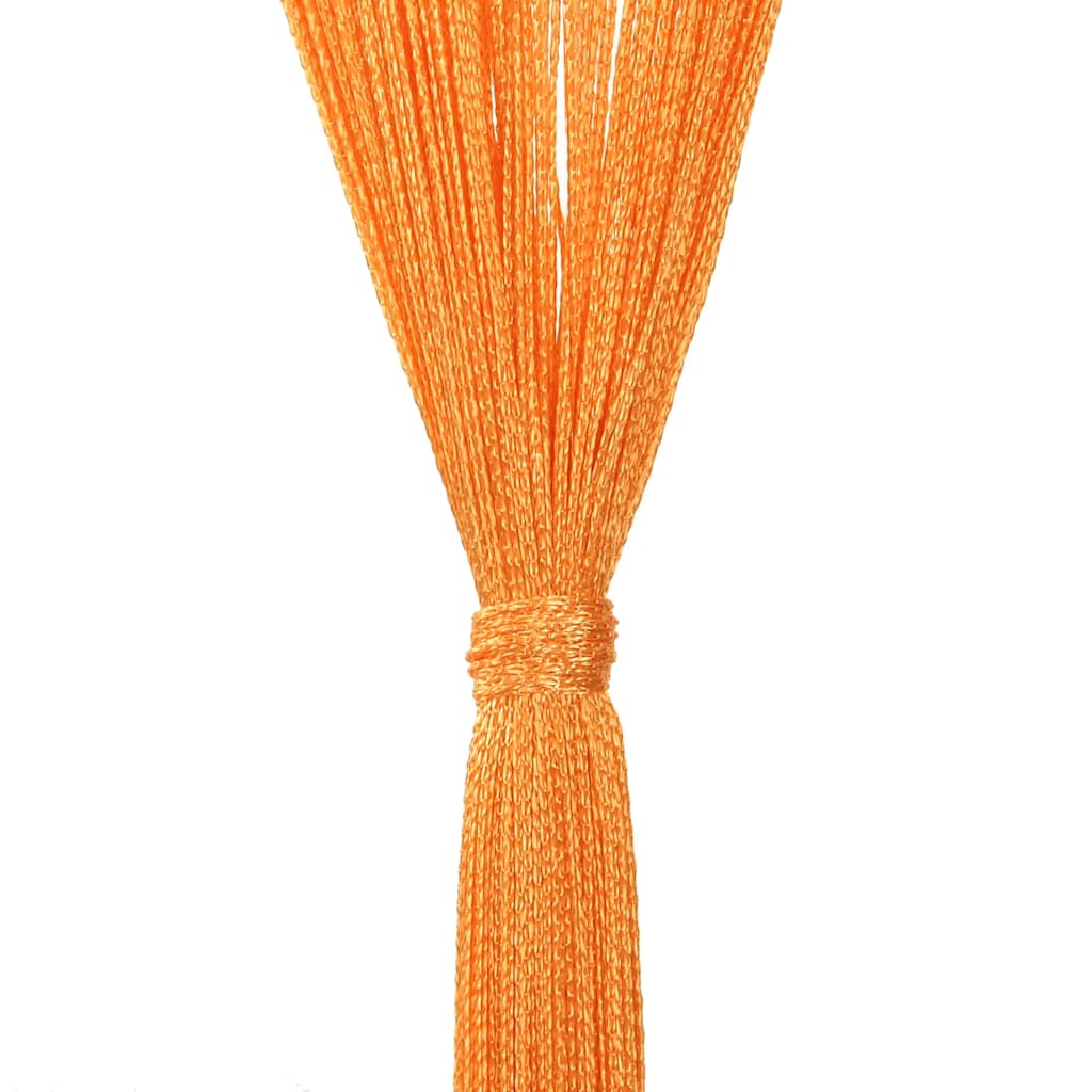 vidaXL Κουρτίνες με Κρόσσια 2 τεμ. Πορτοκαλί 140 x 250 εκ.