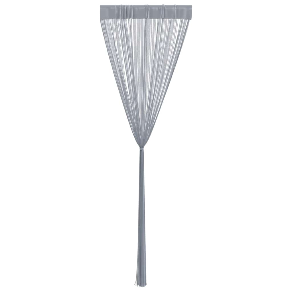 vidaXL Κουρτίνες με Κρόσσια 2 τεμ. Ανοιχτό Γκρι 100 x 250 εκ.