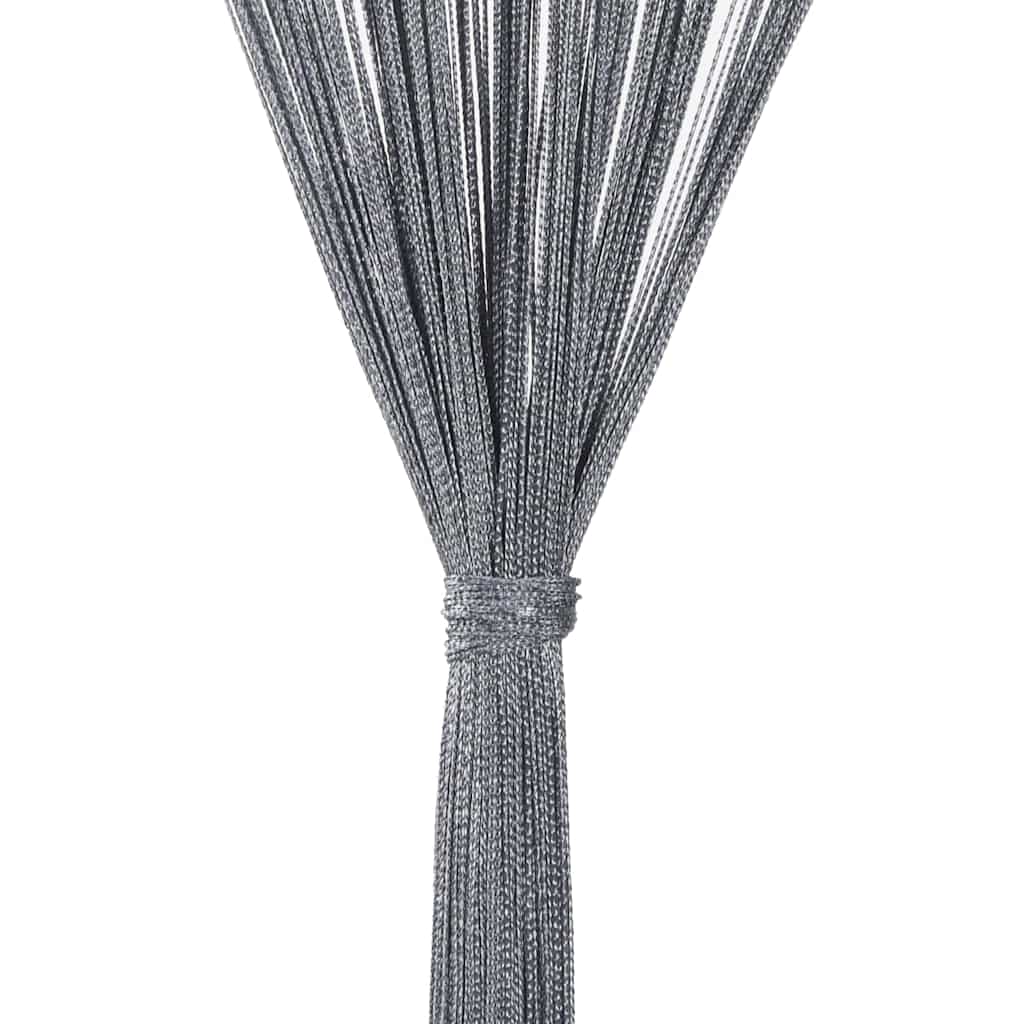 vidaXL Κουρτίνες με Κορδόνι 2 τεμ. Ανθρακί 100x250 εκ.