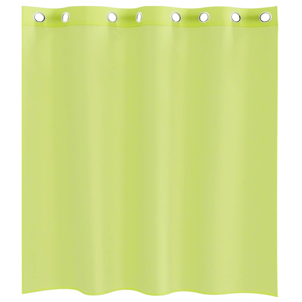 vidaXL Κουρτίνες Voile με ροδέλες 2 τεμάχια Apple Green 140x140 cm