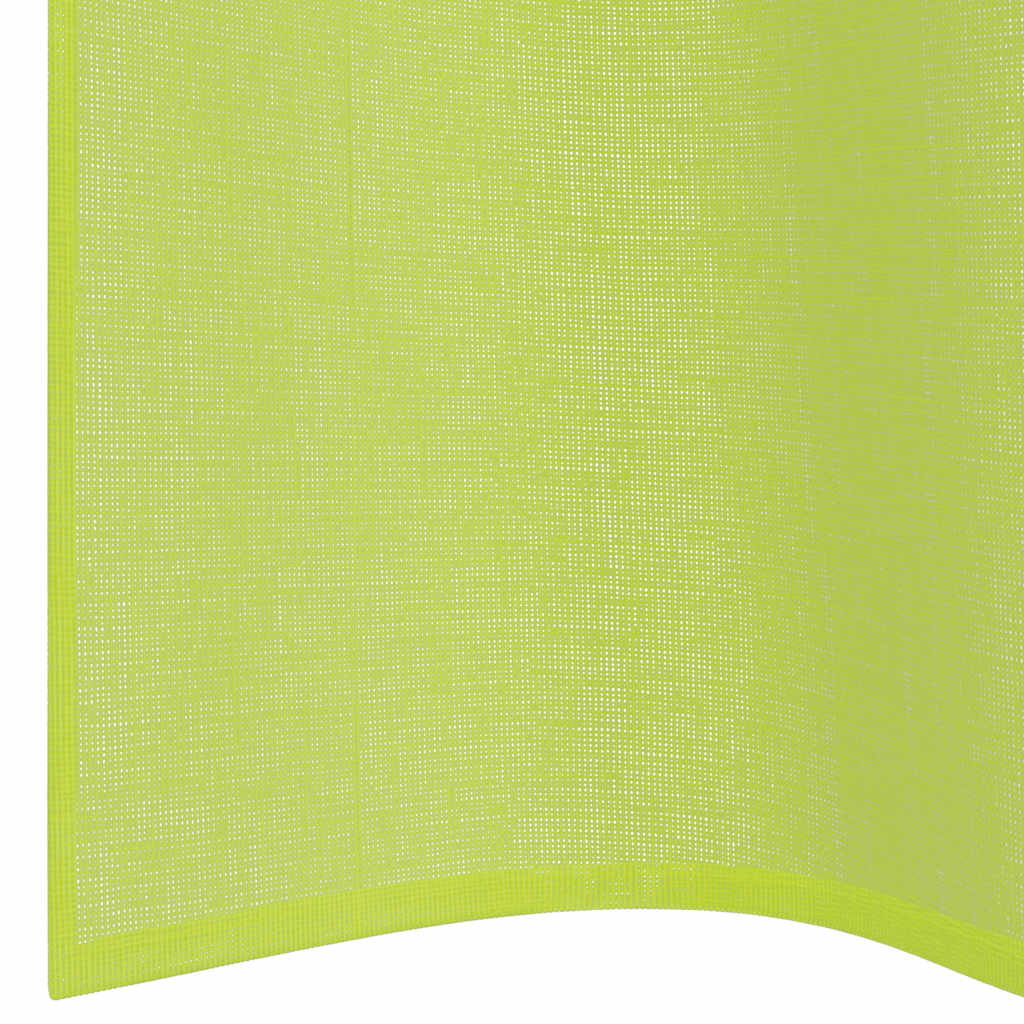 vidaXL Κουρτίνες Voile με ροδέλες 2 τεμάχια Apple Green 140x140 cm