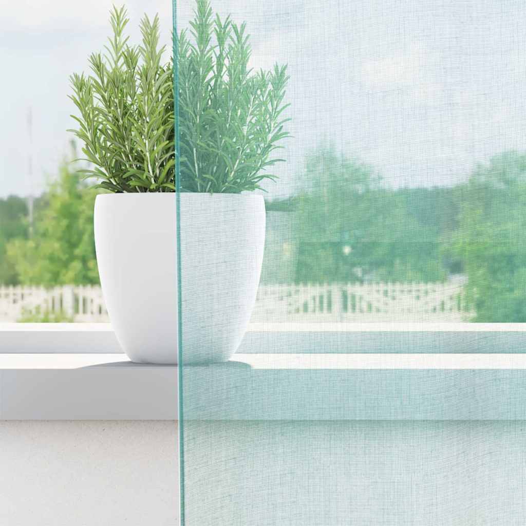 vidaXL Voile κουρτίνες με ροδέλες 2 τεμάχια Τιρκουάζ