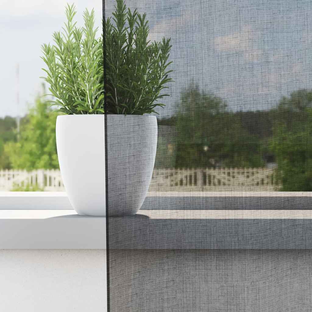 vidaXL Κουρτίνες Voile με τσέπες ράβδου 2 τεμάχια Μαύρο