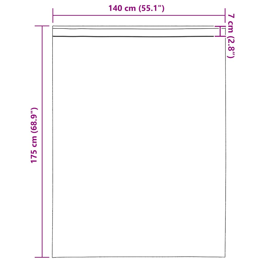 vidaXL Voile κουρτίνες με τσέπες ράβδου 2 τεμάχια Ανοιχτό Ροζ