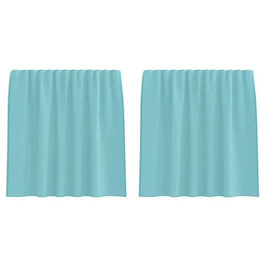 vidaXL Κουρτίνες Voile με τσέπες ράβδου 2 τεμάχια Τιρκουάζ