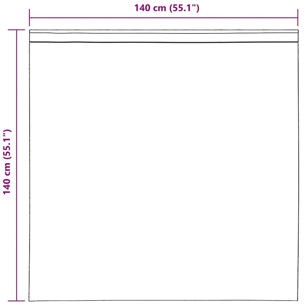 vidaXL Κουρτίνες Voile με Καρτέλα Κορυφή 2 τεμάχια Μαύρο