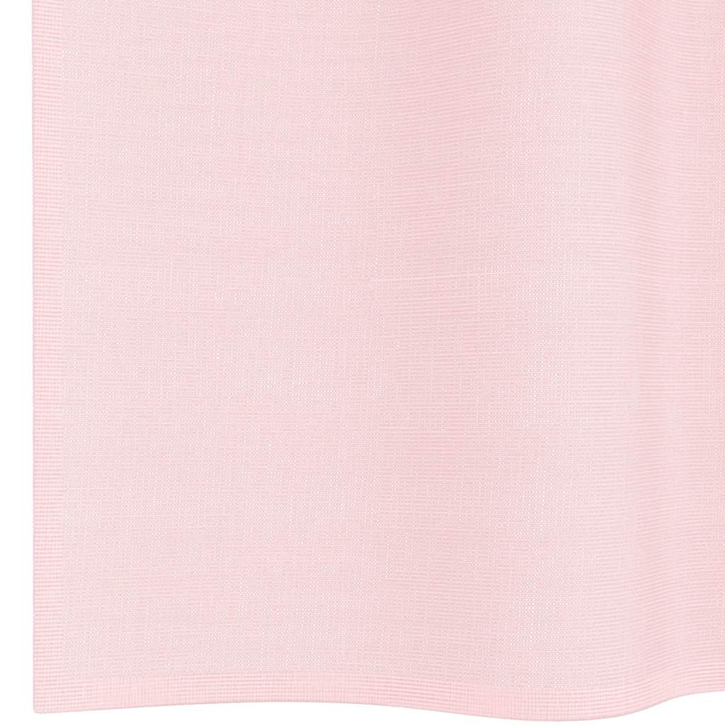 vidaXL Κουρτίνες Voile με Θηλιές 2 τεμ. Ανοιχτό Ροζ 140x140 εκ.