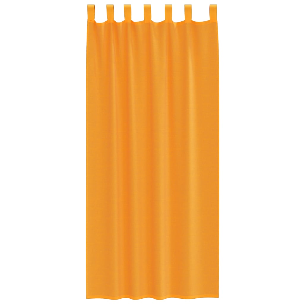 vidaXL Κουρτίνες Voile με Θηλιές 2 τεμ. Πορτοκαλί 140x225 εκ.