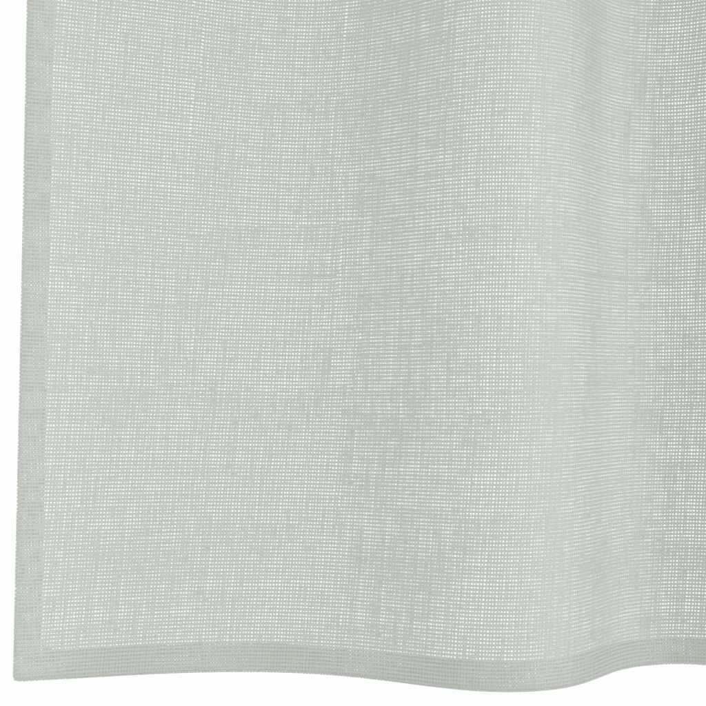 vidaXL Κουρτίνες Voile με Θηλιές 2 τεμ. Ανοιχτό Γκρι 140x175 εκ.
