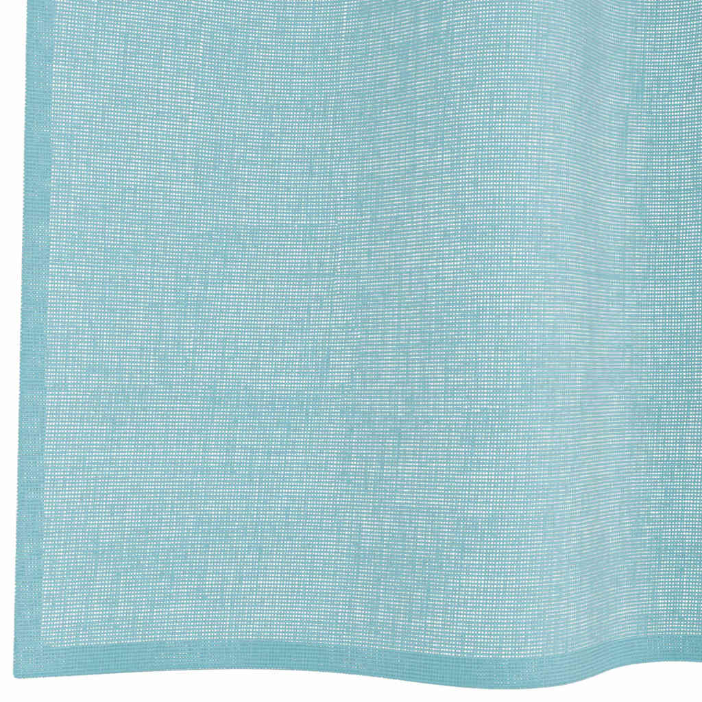 vidaXL Κουρτίνες Voile με Θηλιές 2 τεμ. Τυρκουάζ 140x140 εκ.