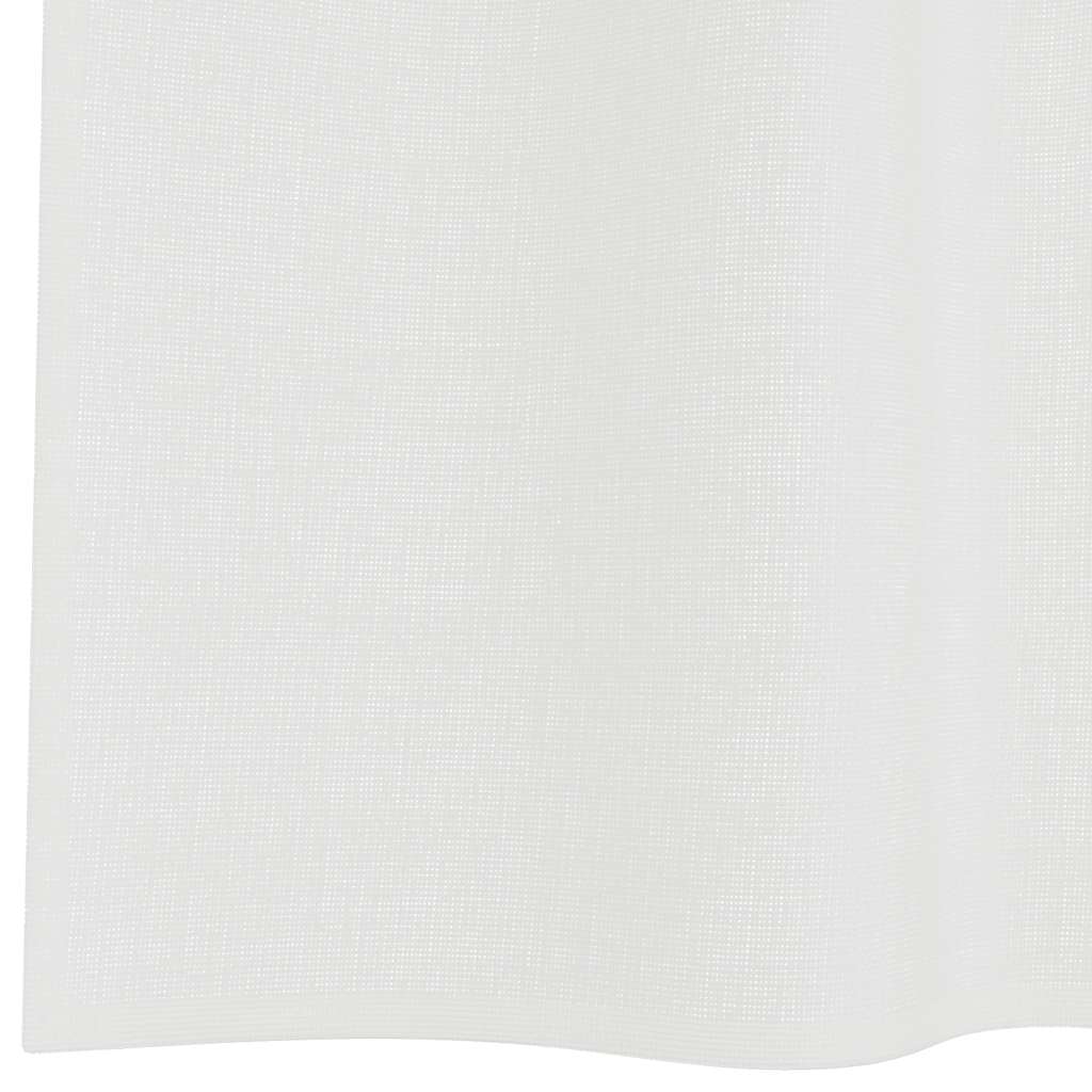vidaXL Κουρτίνες Voile με βρόχους 2 τεμάχια Λευκό 140x245 cm