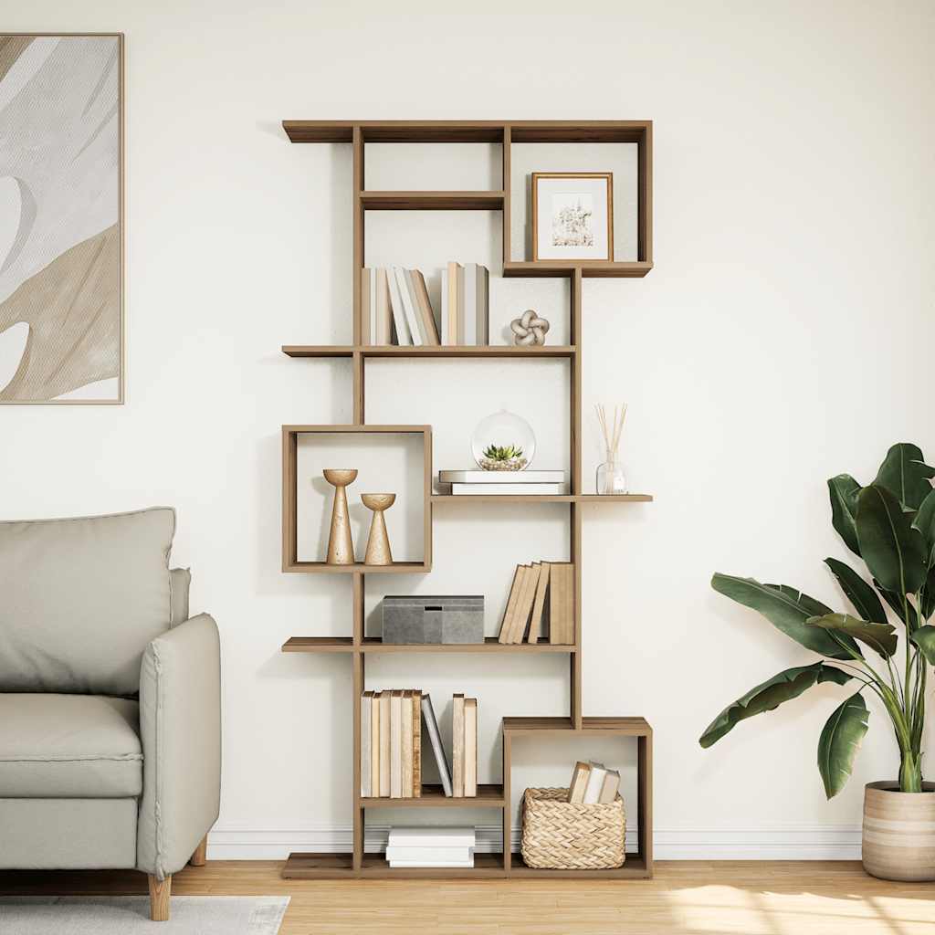 vidaXL Βιβλιοθήκη Αρτισιανή Δρυς 92x29x188 εκ. από Επεξ. Ξύλο