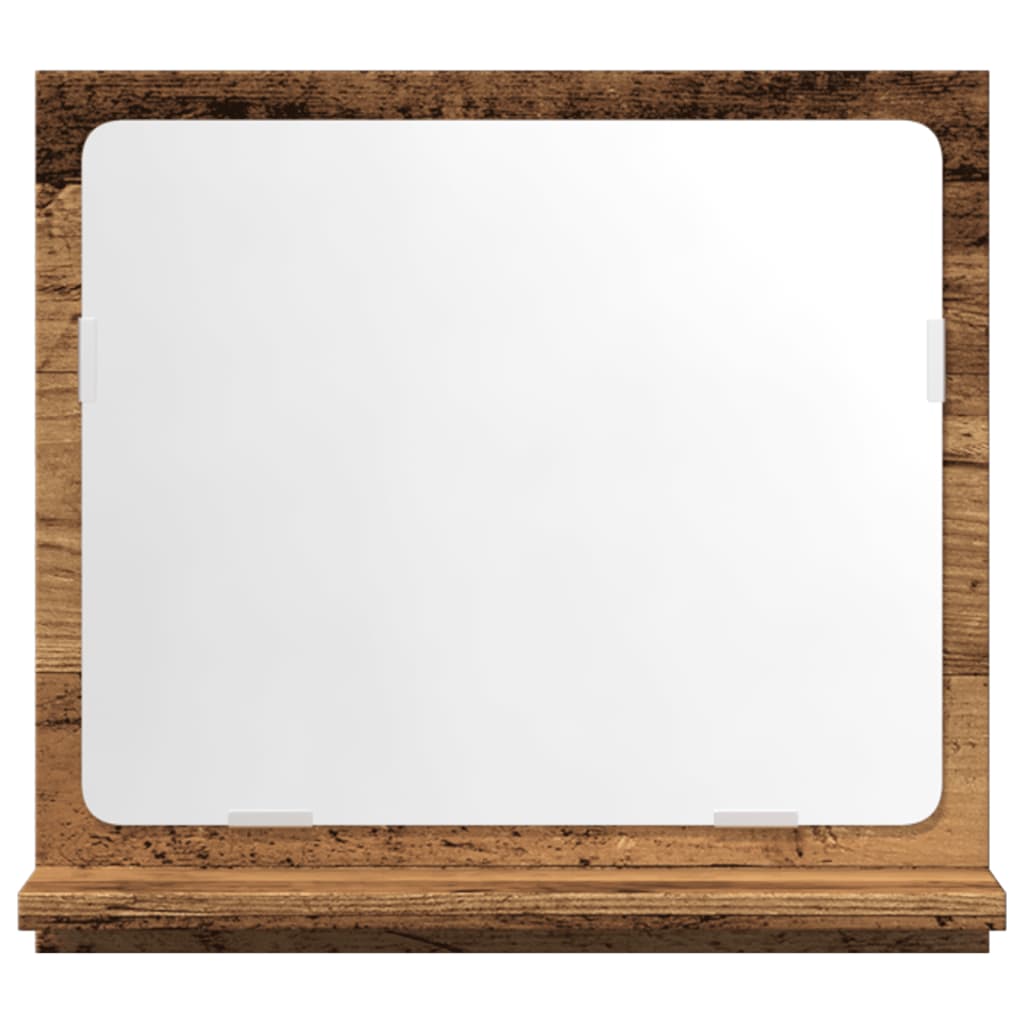 vidaXL Ντουλάπι καθρέφτη μπάνιου Παλιό ξύλο Κατασκευασμένο ξύλο