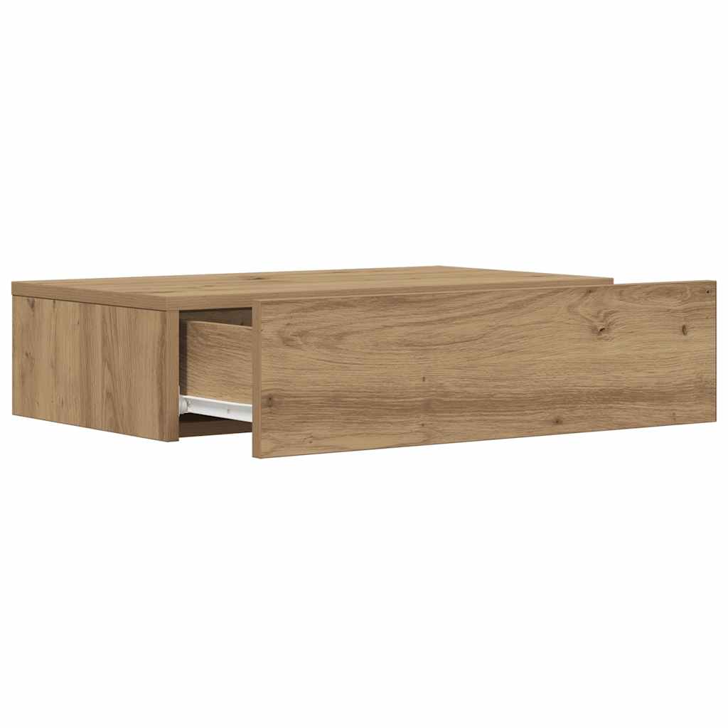 ντουλάπι τηλεόρασης vidaXL με φώτα LED Artisan Oak 60x35x15,5 cm
