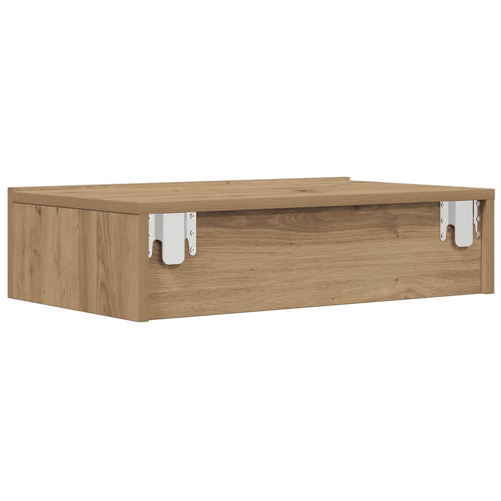 ντουλάπι τηλεόρασης vidaXL με φώτα LED Artisan Oak 60x35x15,5 cm