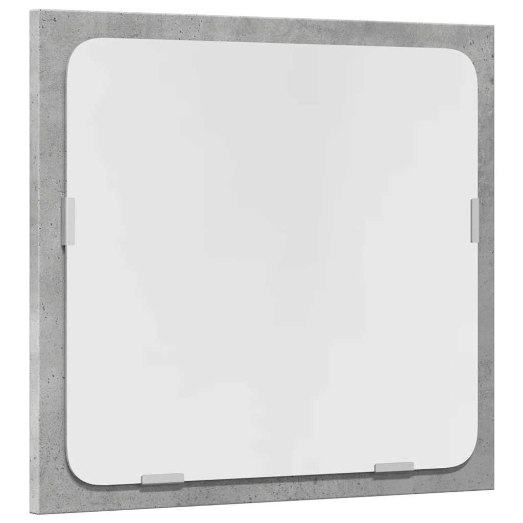 vidaXL Σετ Επίπλων Μπάνιου 2 Τεμαχίων Γκρι Σκυροδέματος από Επεξ. Ξύλο