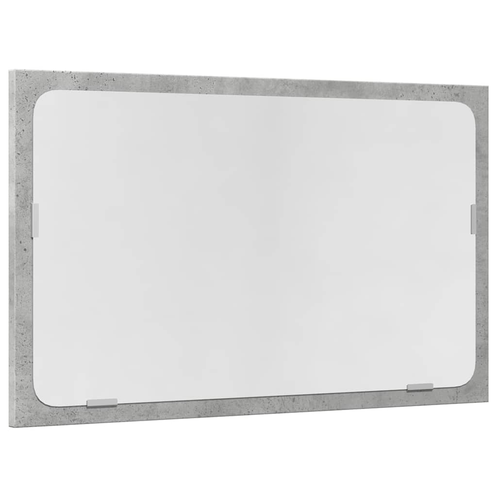 vidaXL Σετ Επίπλων Μπάνιου 2 Τεμαχίων Γκρι Σκυροδέματος από Επεξ. Ξύλο