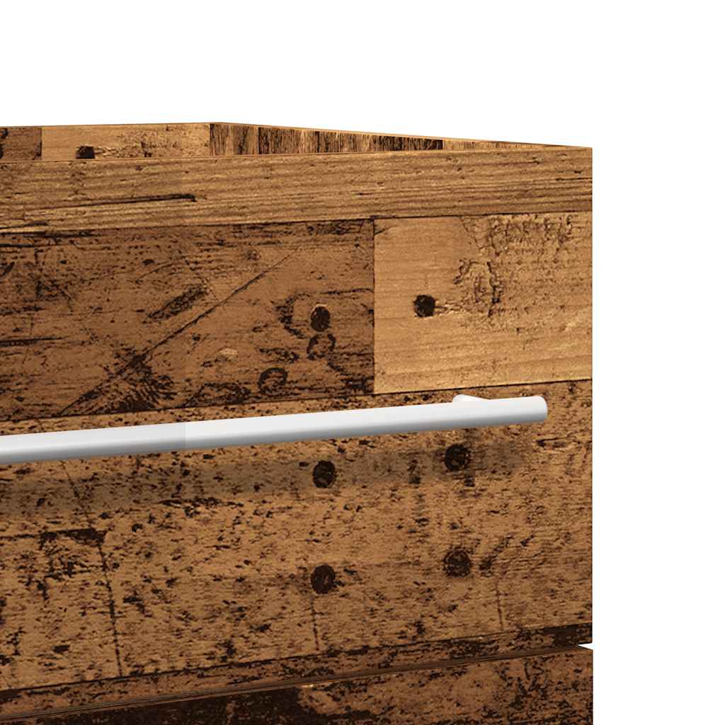 vidaXL Σετ Επίπλων Μπάνιου 2Τεμαχίων Παλιό Ξύλο από Επεξεργασμένο Ξύλο