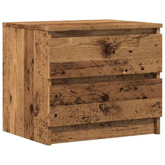 vidaXL Κομοδίνο Όψη Παλαιού Ξύλου 50x40x43.5 εκ. από Επεξ. Ξύλο