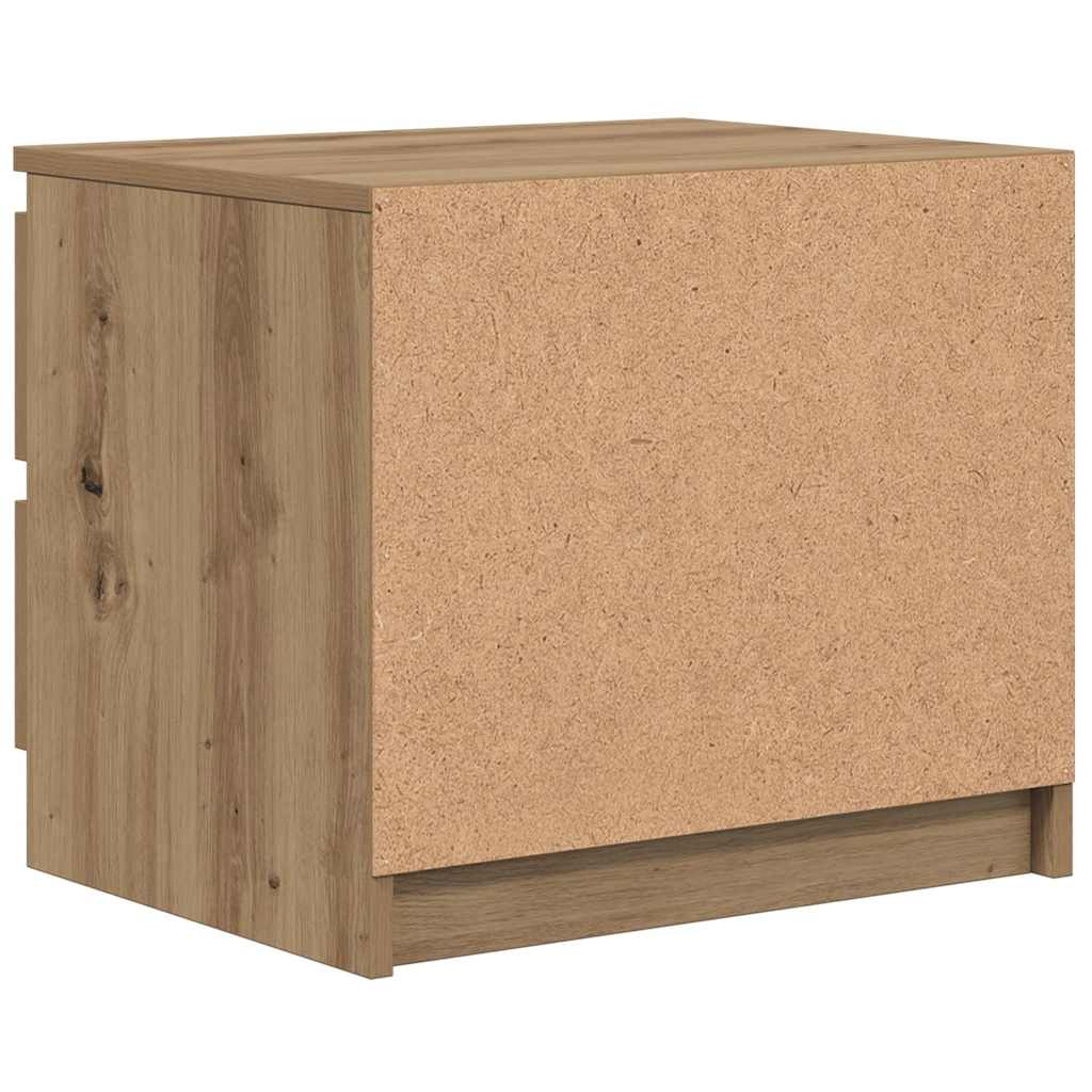 vidaXL Κομοδίνο Αρτισιανή Δρυς 50x40x43.5 εκ. από Επεξεργασμένο Ξύλο