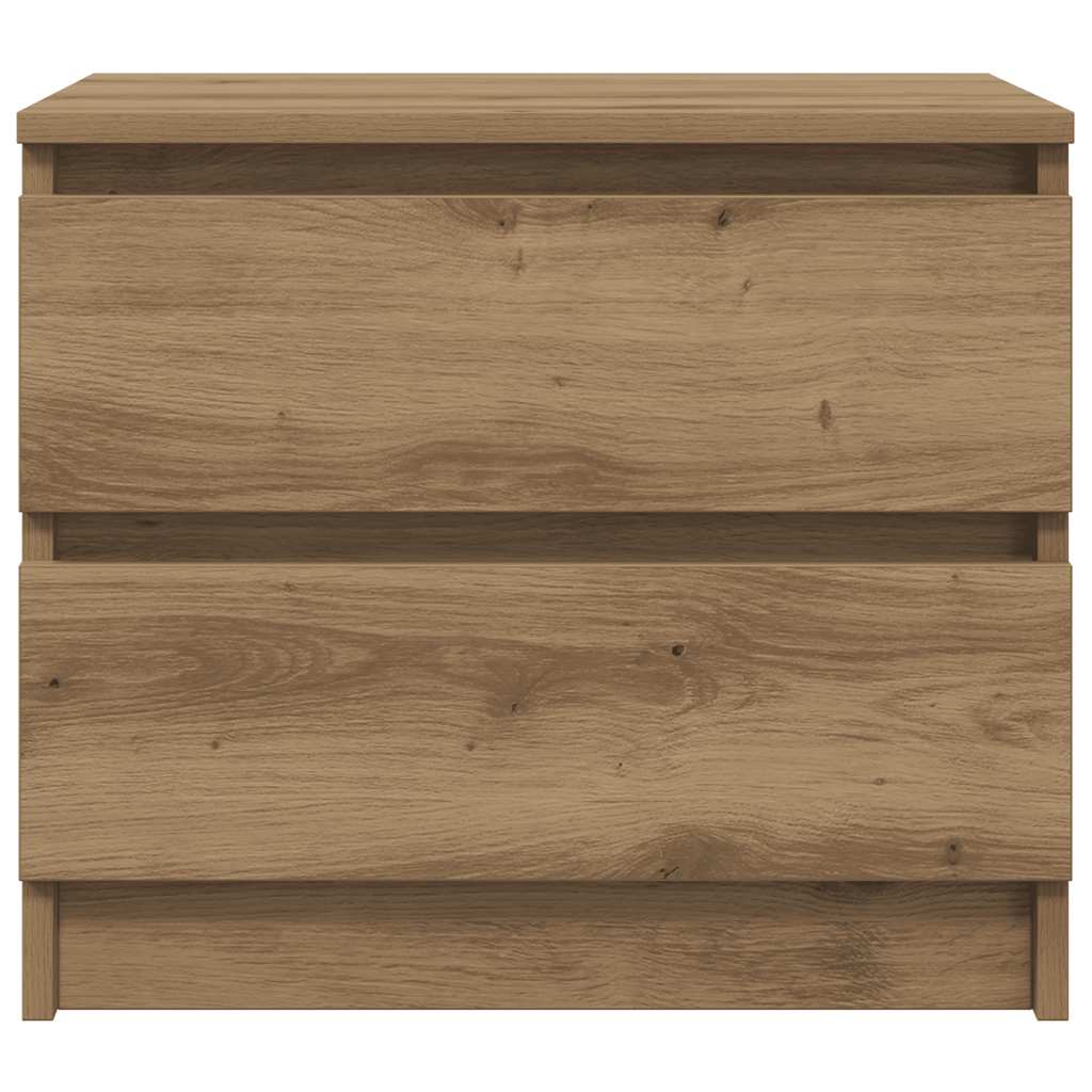 vidaXL Κομοδίνα 2 τεμ Artisan Oak 50x40x43.5 cm Κατασκευασμένο ξύλο