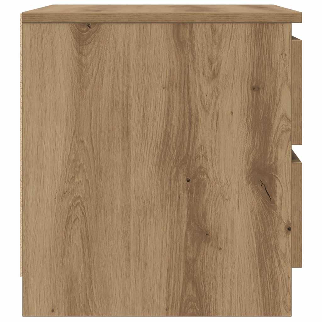 vidaXL Κομοδίνα 2 τεμ Artisan Oak 50x40x43.5 cm Κατασκευασμένο ξύλο