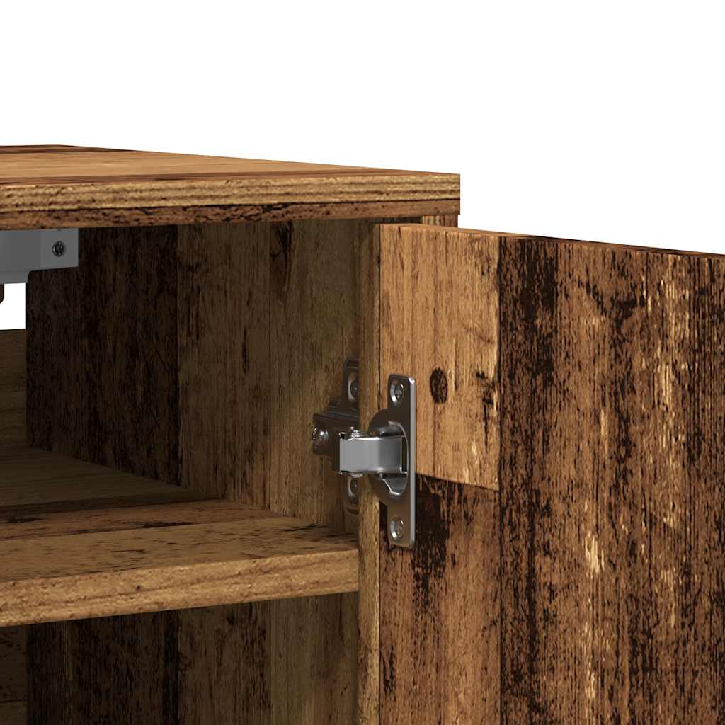 vidaXL Παπουτσοθήκη Παλιό Ξύλο 32 x 35 x 70 εκ. από Μοριοσανίδα