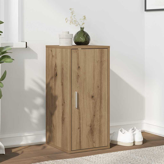vidaXL Παπουτσοθήκη Τεχνίτης Δρυς 32x35x70 εκ. από Επεξεργασμένο Ξύλο