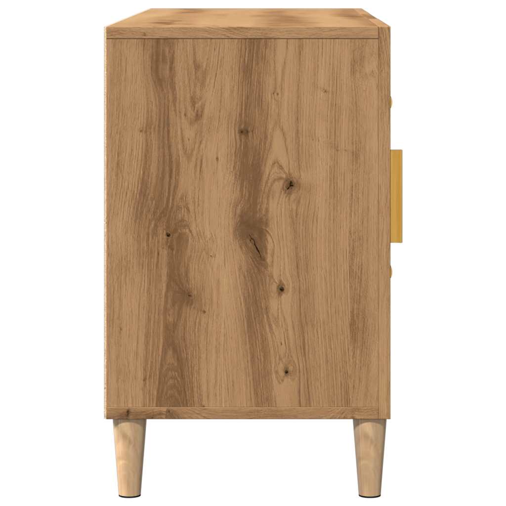 vidaXL Σκευοθήκη Δρυς τεχνίτης 100x36x60 cm Κατασκευασμένο ξύλο