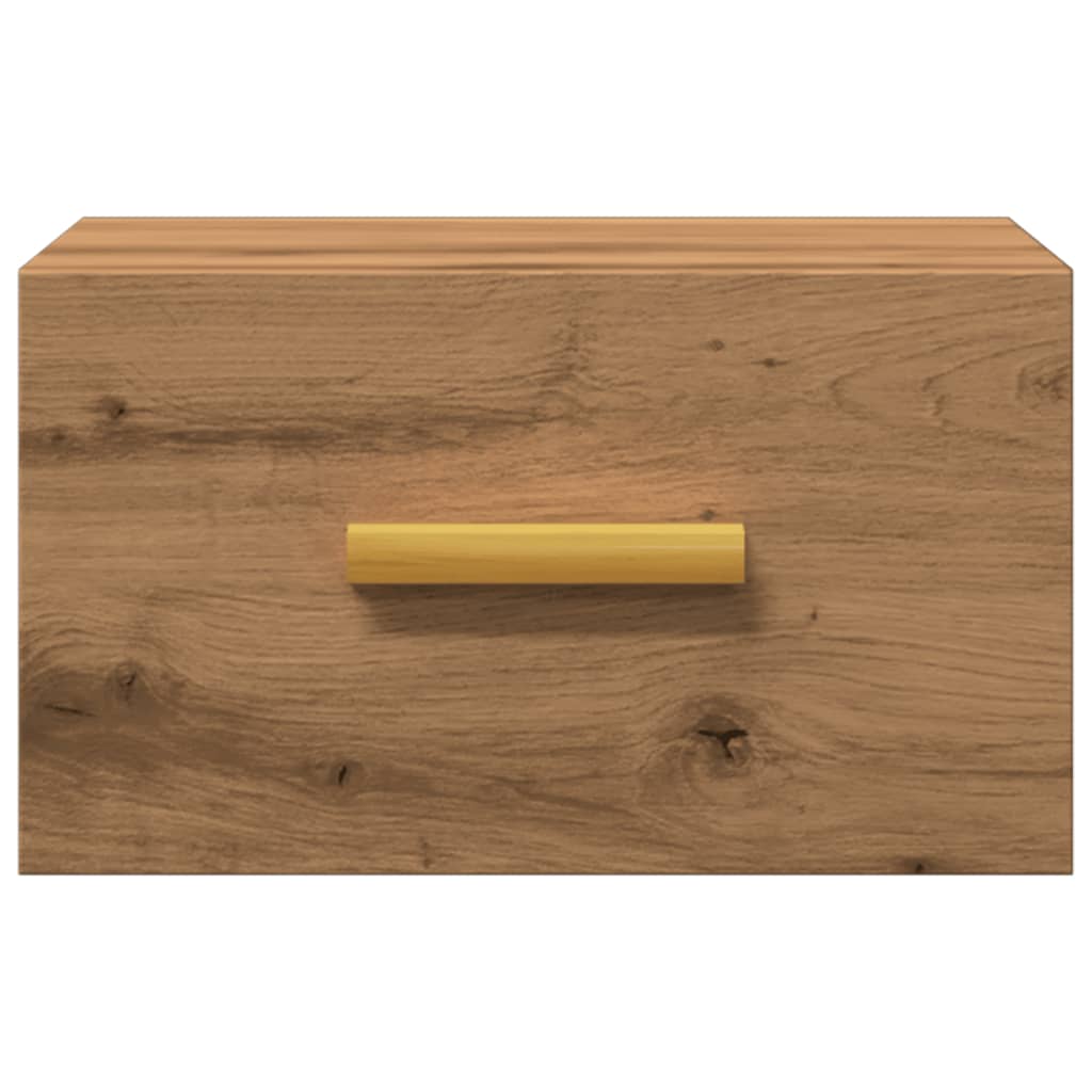 vidaXL Κομοδίνο Επιτοίχιο Αρτισιανή Δρυς 35 x 35 x 20 εκ.