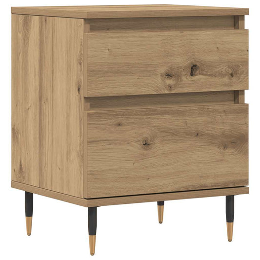 vidaXL Κομοδίνο τεχνίτης Δρυς 40x35x50 εκ. από Επεξεργασμένο Ξύλο