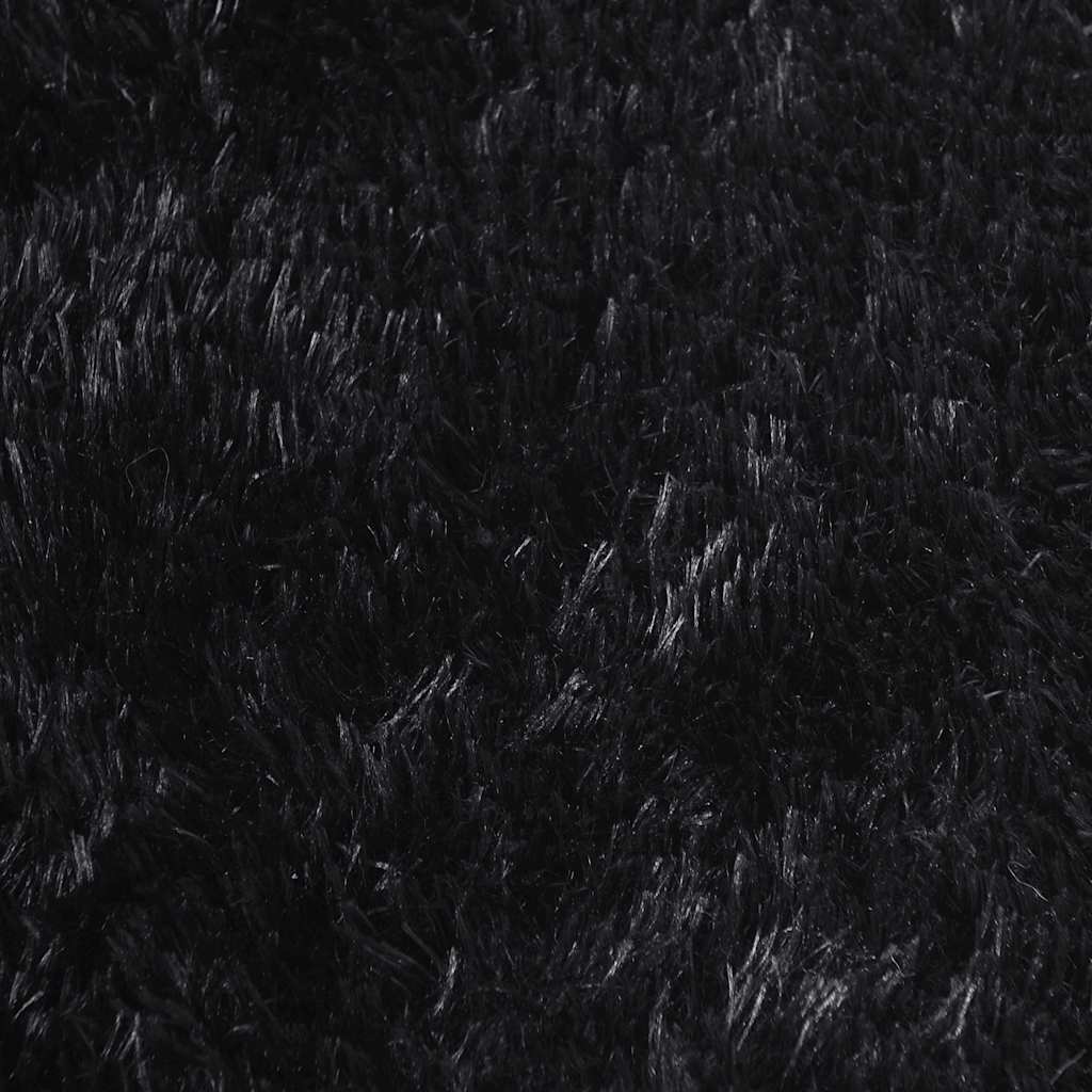 vidaXL Χαλί Shaggy με Ψηλό Πέλος NAVARRA Μαύρο 130x200 εκ. πολυεστέρας