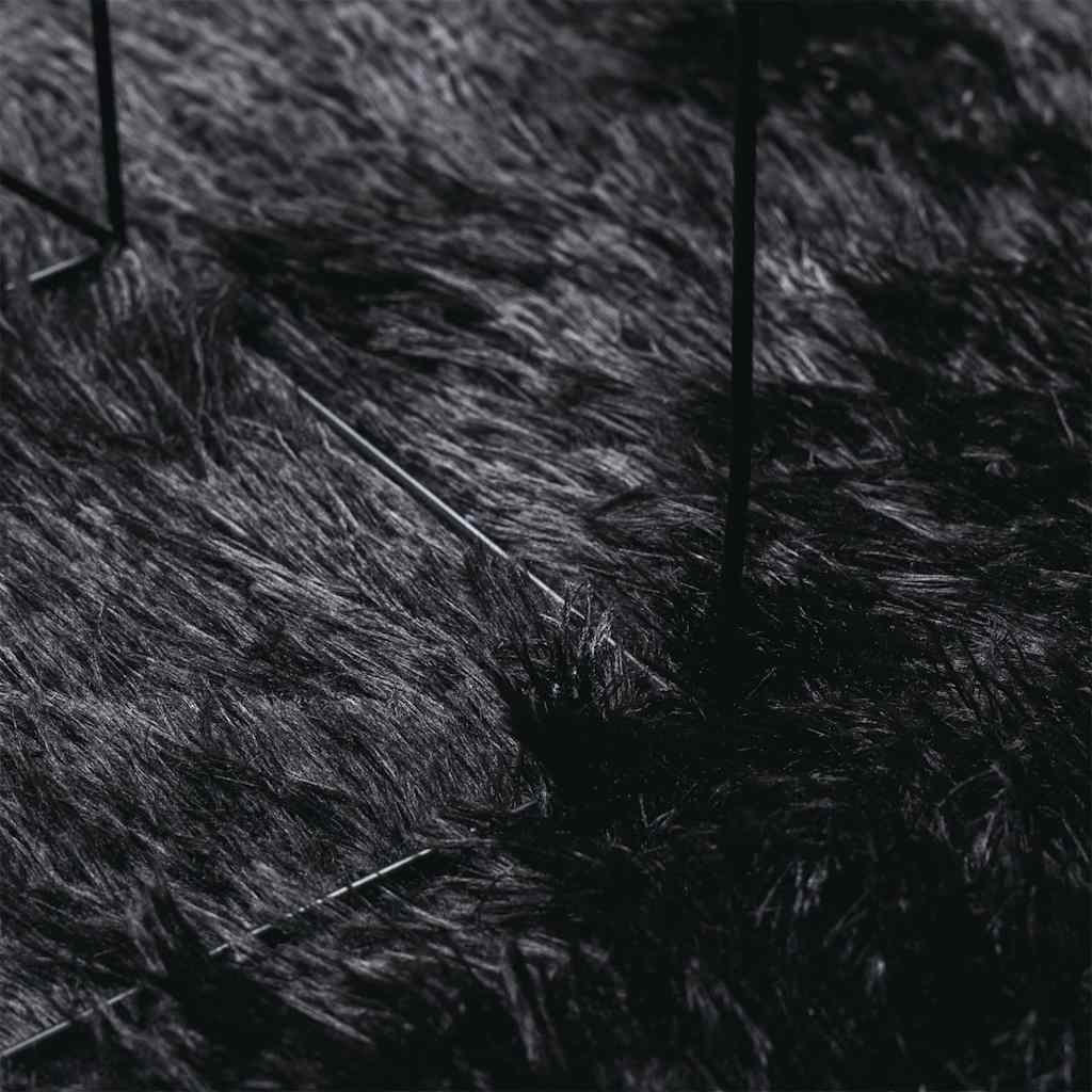 vidaXL Χαλί Shaggy με Ψηλό Πέλος NAVARRA Μαύρο 160x230 εκ. πολυεστέρας