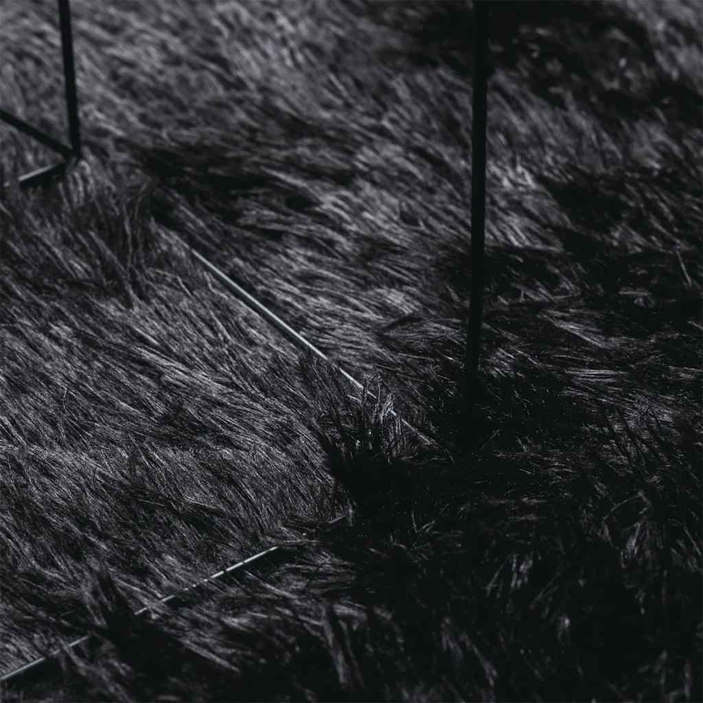 vidaXL Χαλί Shaggy με Ψηλό Πέλος NAVARRA Μαύρο 240x340 εκ. πολυεστέρας