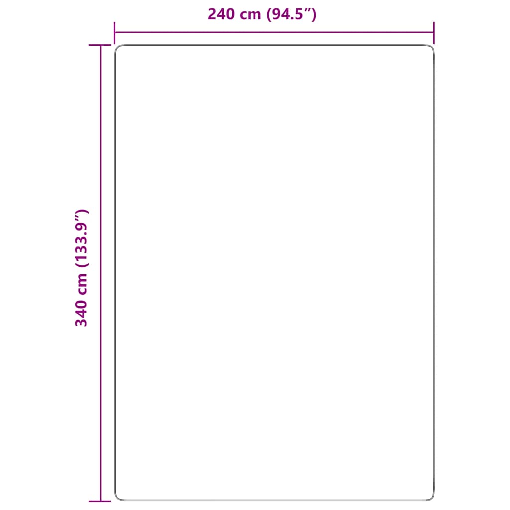 vidaXL Χαλί Shaggy με Ψηλό Πέλος NAVARRA Κρέμα 240x340 εκ. πολυεστέρας