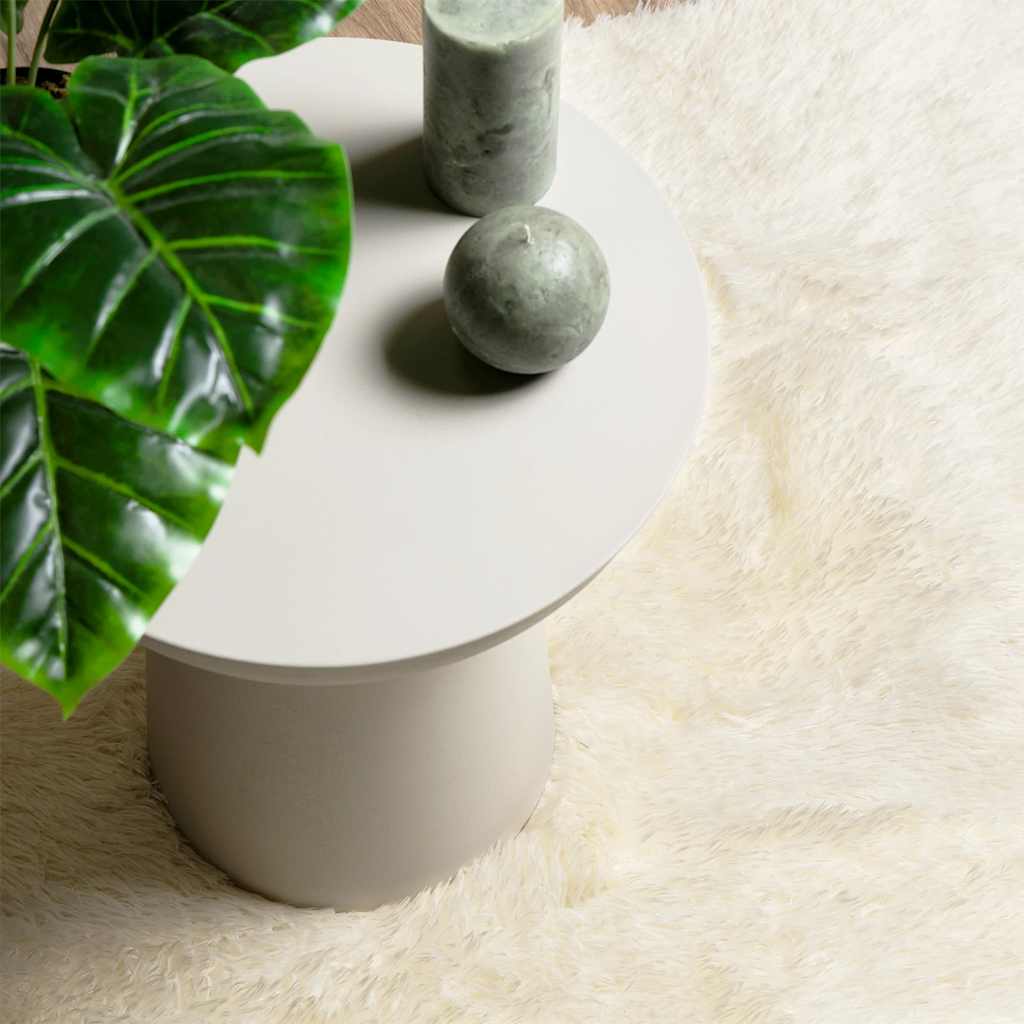 vidaXL Χαλί Shaggy με Ψηλό Πέλος NAVARRA Κρεμ 240x240 εκ. πολυεστέρας